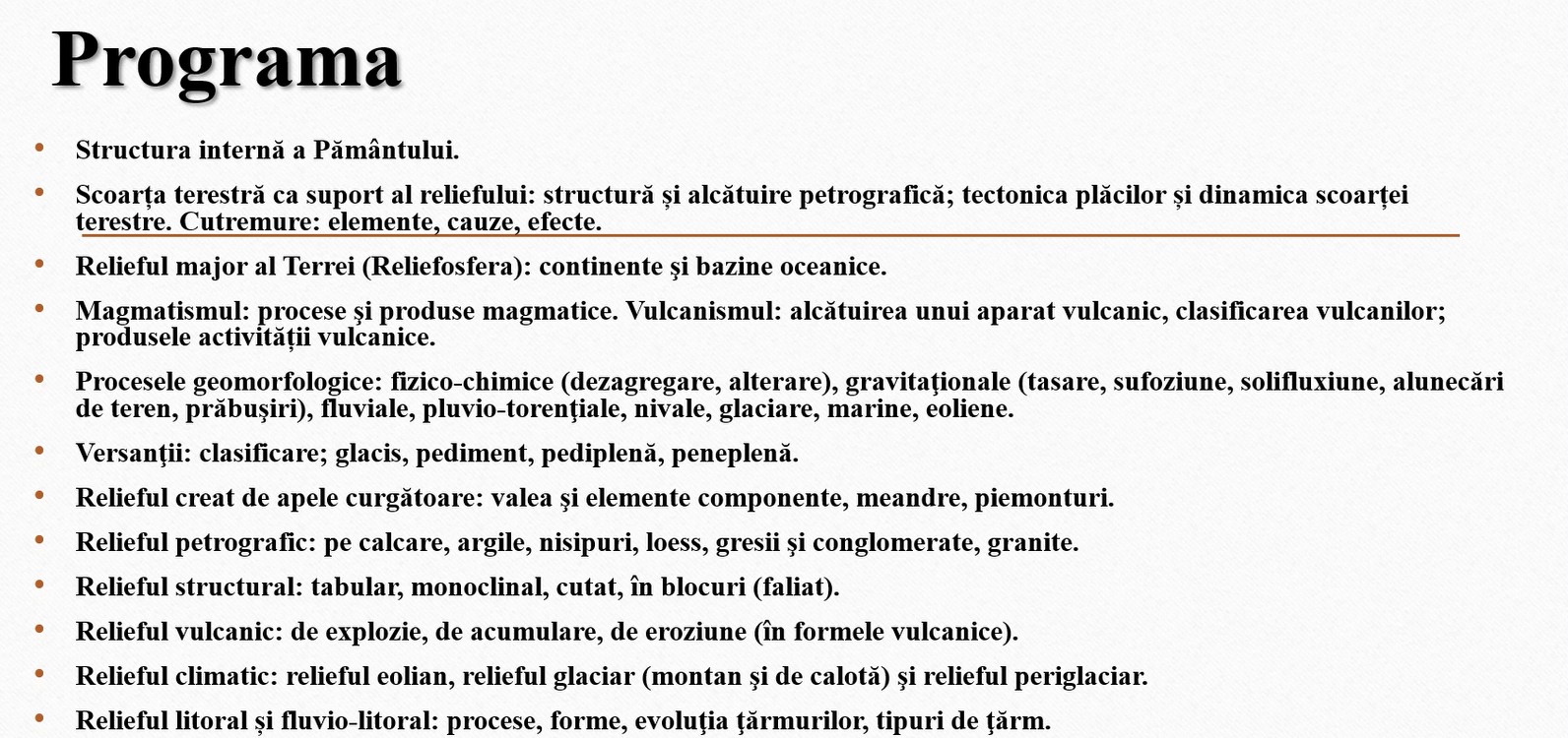 GEOMORFOLOGIE TITULARIZARE SI DEFINITIVAT